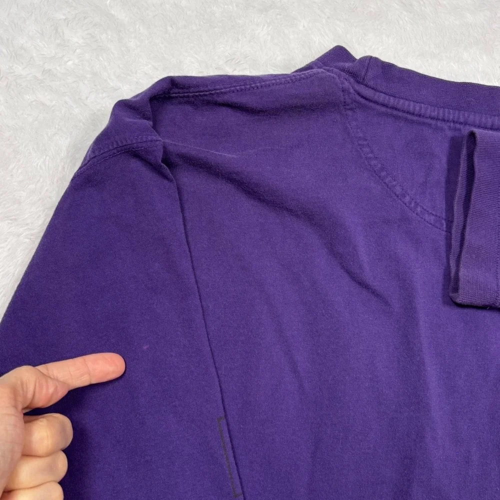 VTG 90s Starter LSU Tigers Long Sleeve T-Shirt Men XL Purple Spellout Fan Alumni